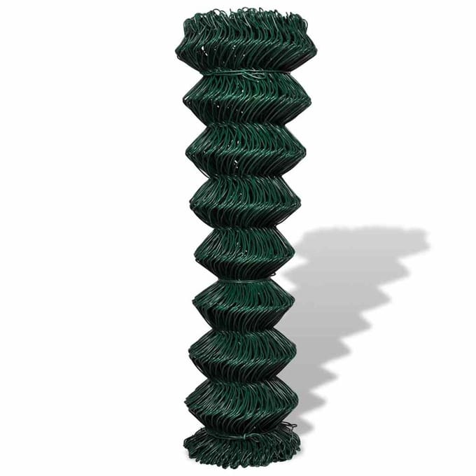 vidaXL - Gaashek - 1,5x25 - m - staal - groen