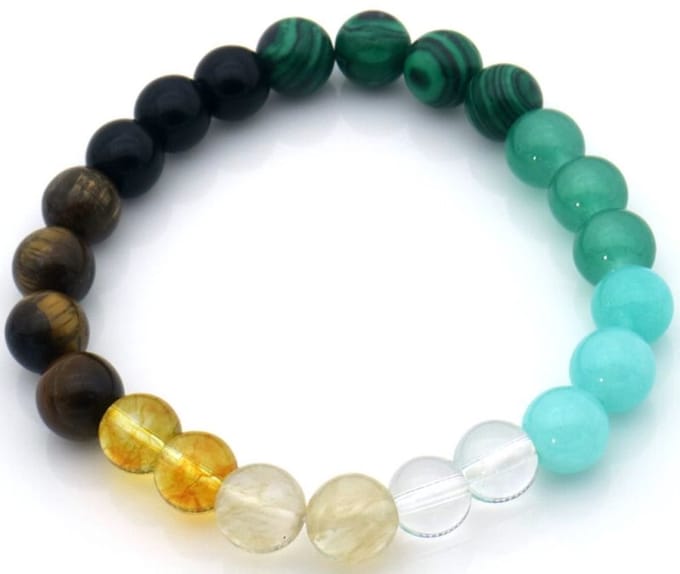 Armband - 19cm - Stenen Armband - 8mm Kralen - Elastisch