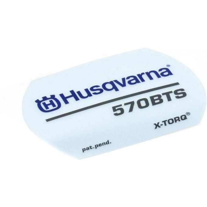 Husqvarna sticker 570 bts x-torq