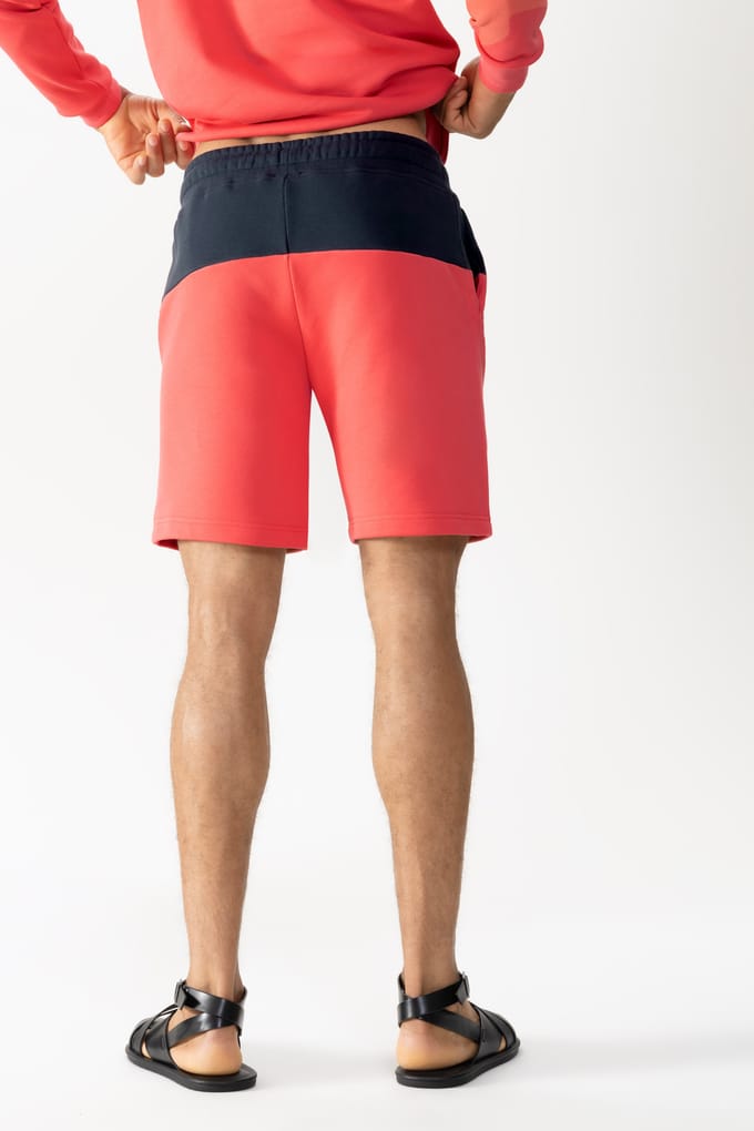 Track shorts Serie Lido Cherry Tomato