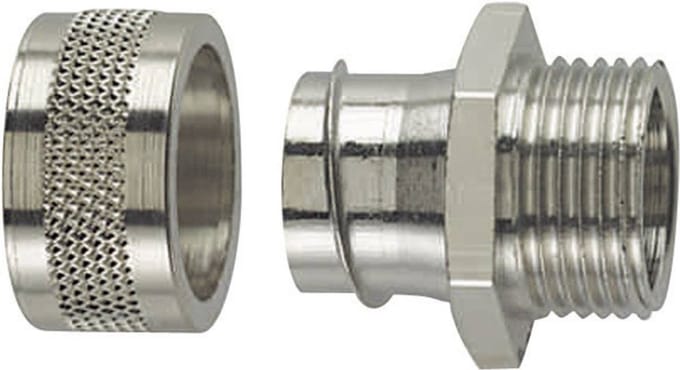 HellermannTyton 166-31005 PSC25-FM-M25 Slangbevestiging Metaal M25 21.10 mm Recht 1 stuk(s)