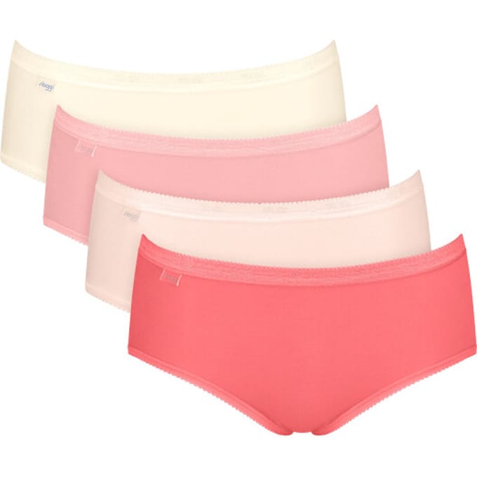 Sloggi Basic+ Midi C4P Dames Onderbroek - ROOD