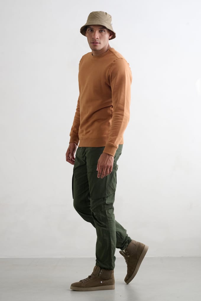 JC Rags Sweater Almond Taille: 3XL | Pulls Outlet | Homme | Marron