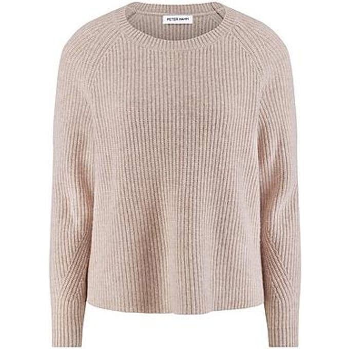 Trui kasjmier Van Peter Hahn beige