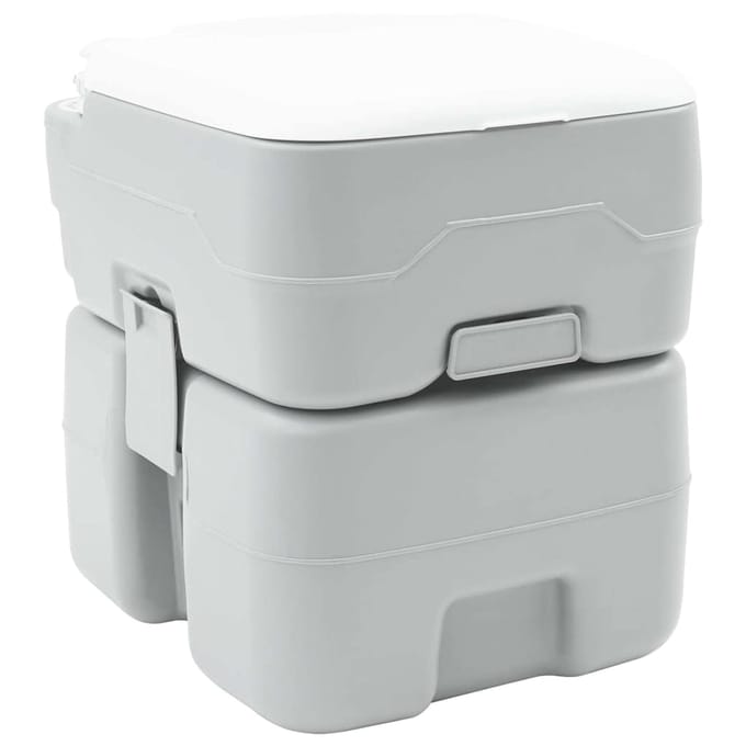 Toilettes de camping Grises 41,5 x 36,5 x 42 cm