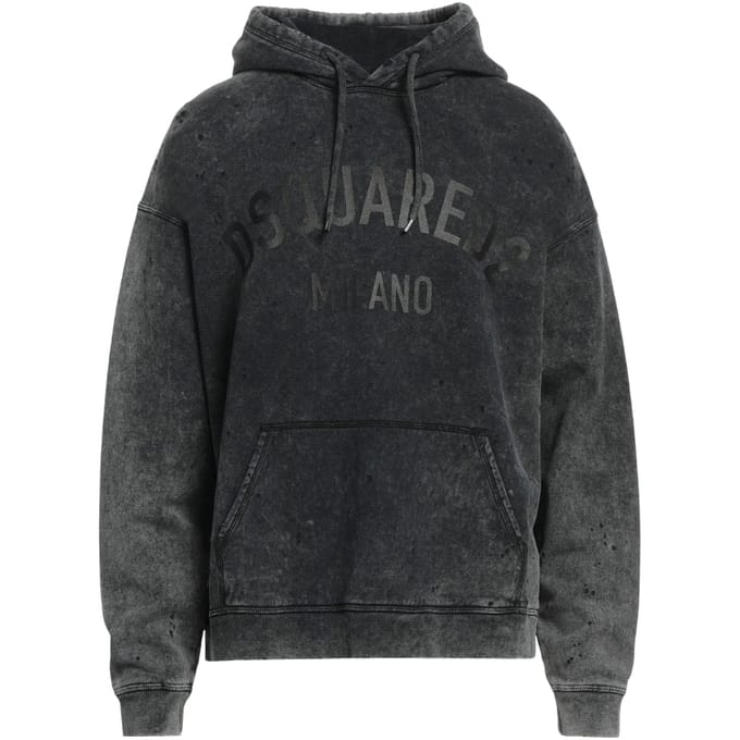 Dsquared2 Milano Destroyed Faded Look Grijze Hoodie