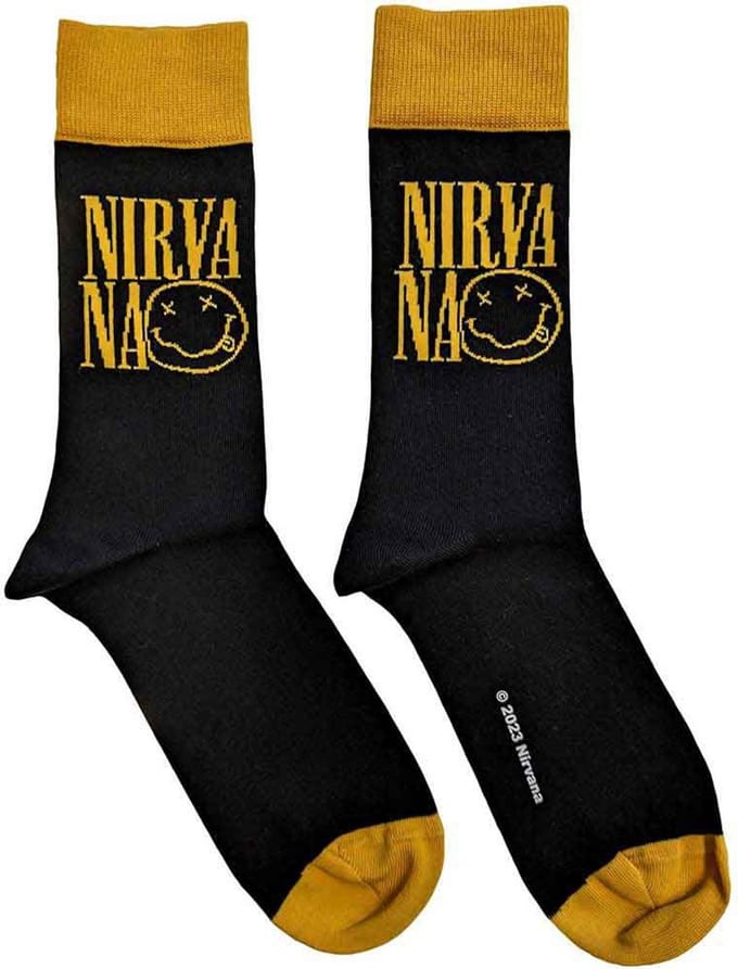 Nirvana - Logo Stacked Enkelsokken - Zwart