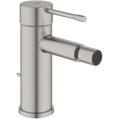 GROHE Essence New Bidetkraan - Lage uitloop - Met trek-waste - SuperSteel