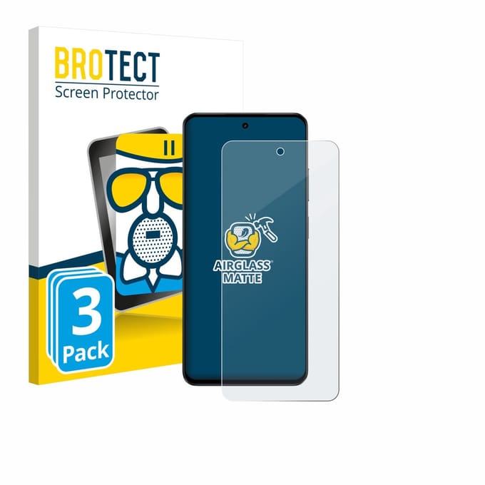 BROTECT - Screenprotector voor realme P3 Lite - Folie Beschermfolie Beschermglas matte 3 Stuks