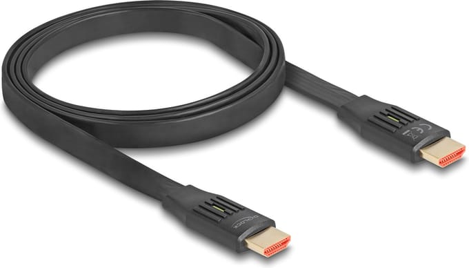 Delock High Speed HDMI Flat Ribbon Cable 48 Gbps 8K 60 Hz 1 m