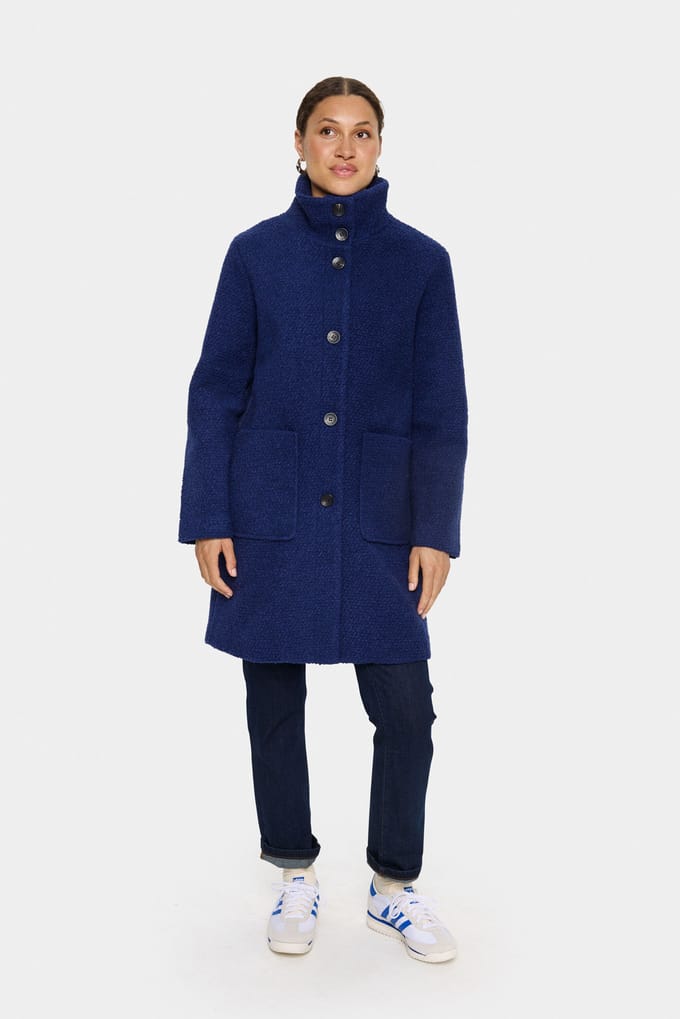 Saint Tropez FerddySZ Wool Coat Dames Jas - Maat XXL