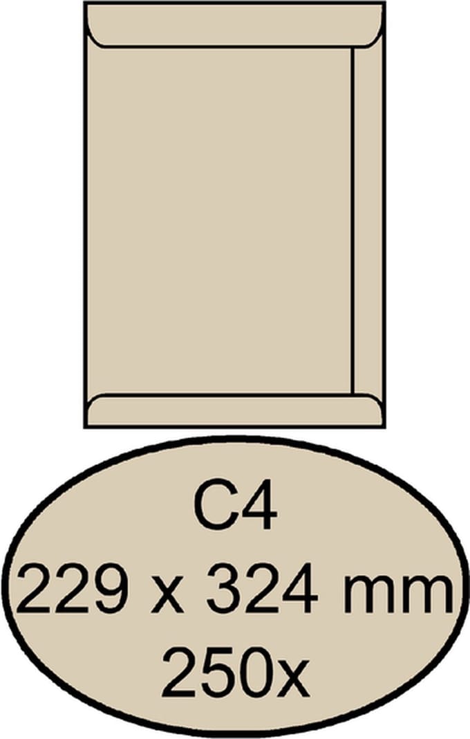 Envelop quantore akte c4 229 x 324 120 gr cremekraft