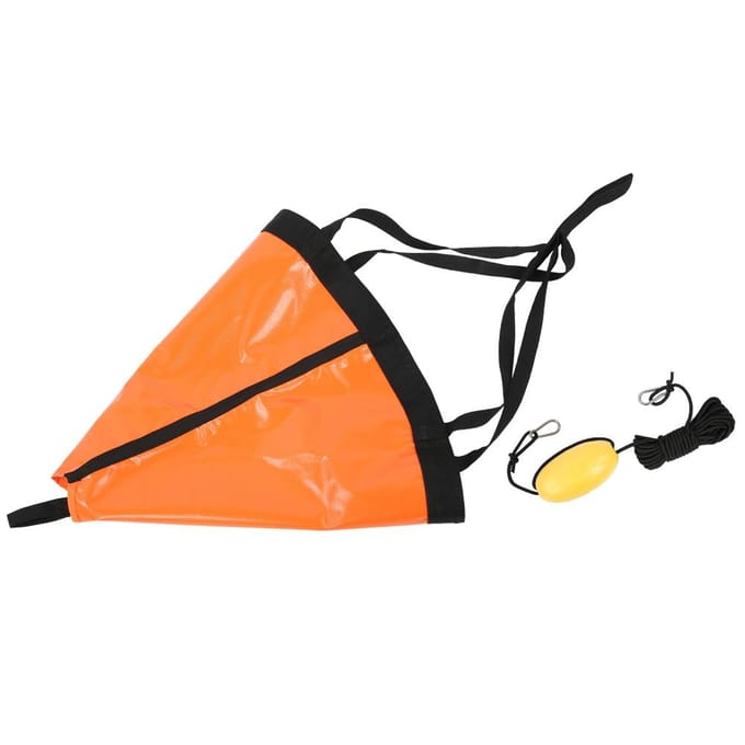 Ensemble Flotteur d'Ancre de Bateau Portable 24 pouces Accessoire pour Yacht Dinghy Pneumatique Kayak Bateau de Pêche orange