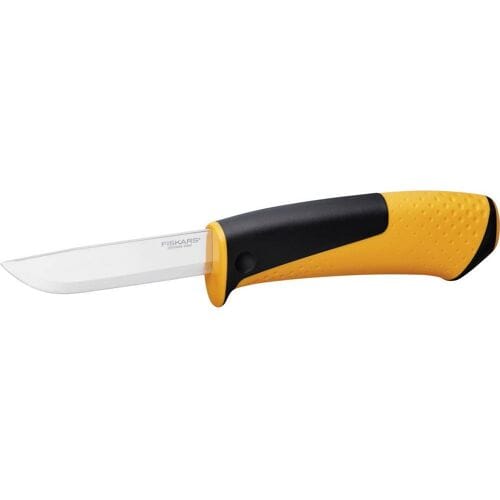 Fiskars 1023618 - Universeel Mes - Ingebouwde Slijper - Roestvrij Staal