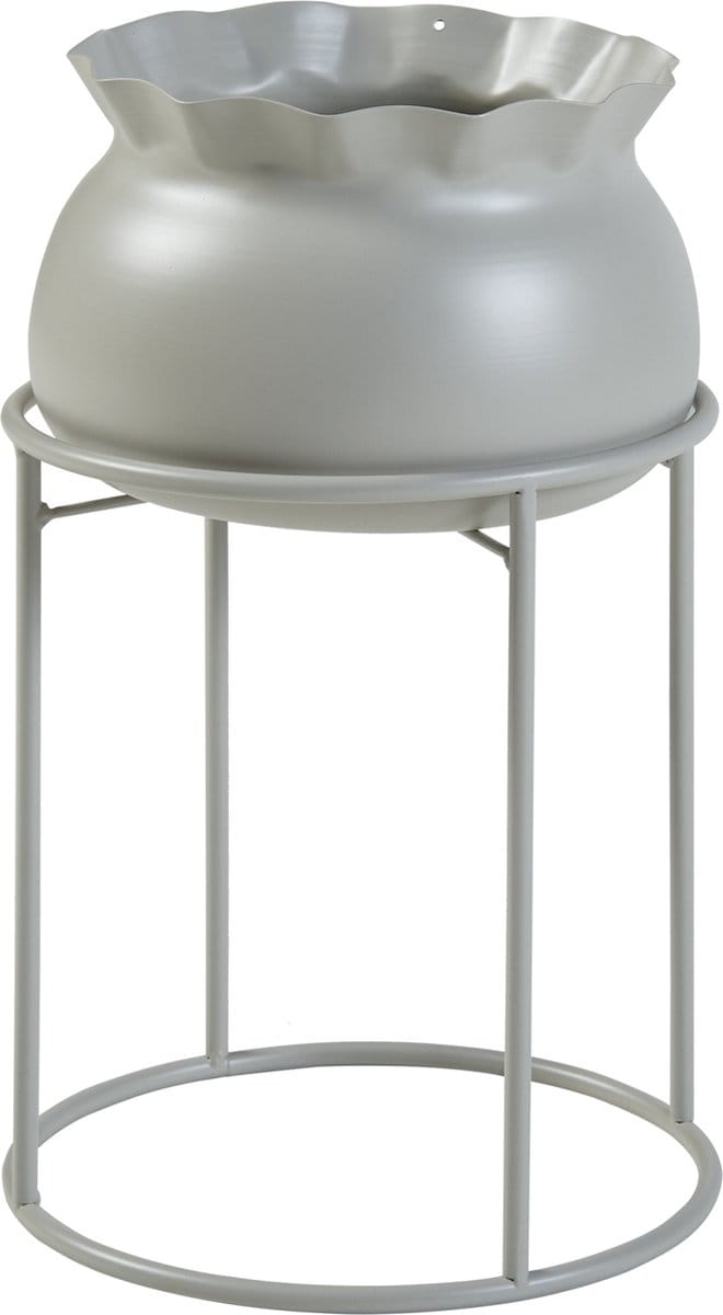 Plantenstandaard Assen 38x23,5 cm lichtgrijs [en.casa]