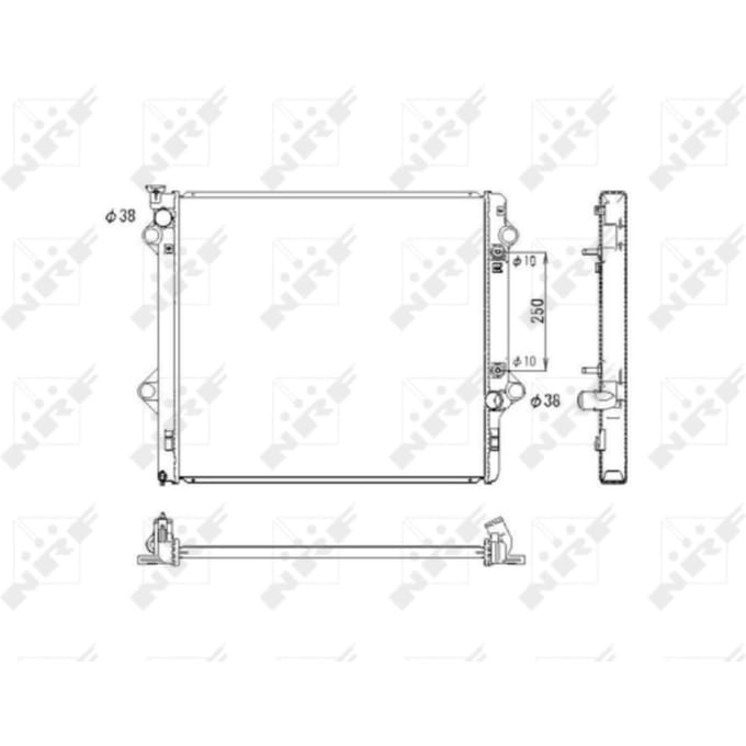 Radiator, motorkoeling NRF 53575