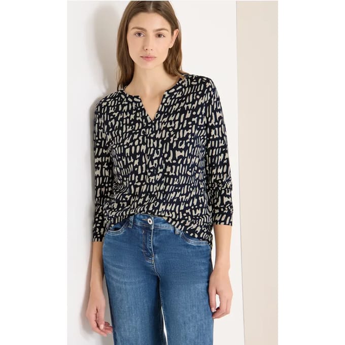 Printshirt in tuniekstijl