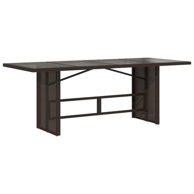 vidaXL - 9-delige - Tuinset - met - kussens - poly - rattan - bruin