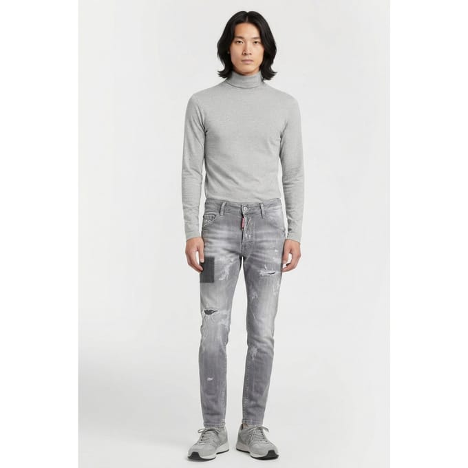 Dsquared2 Jeans 5 Pockets Grey Größe: W44 | Slim Jeans Outlet | Herren | Grau