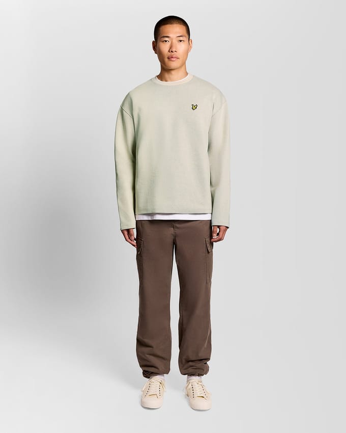 Ronde hals sweat in jacquard Lyle & Scott
