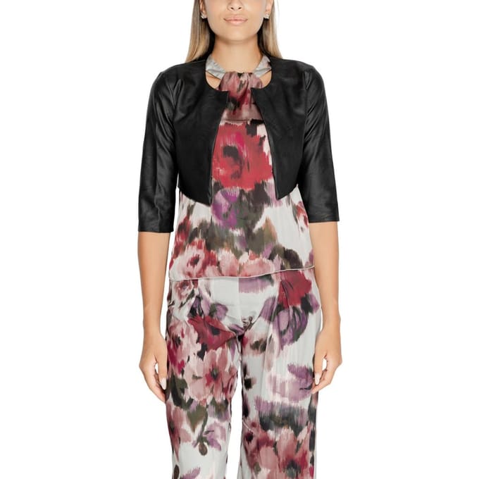 Rinascimento Zwarte Polyethyleen Cardigan