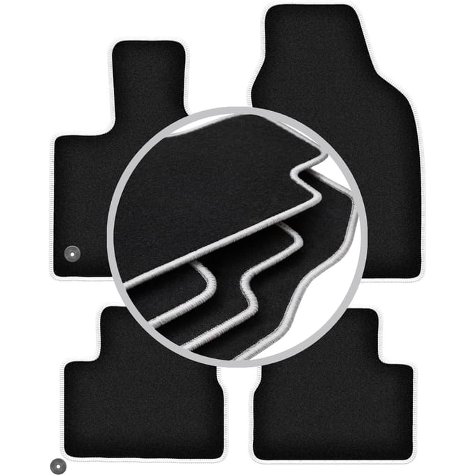 CARLUX-SILVER automatten voor: Fiat E-500X / 500x Elektrische crossover (2019-)