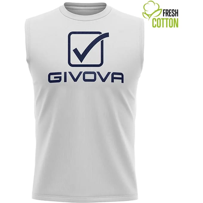 Givova Sponsor Logo Grote Tanktop Wit - M