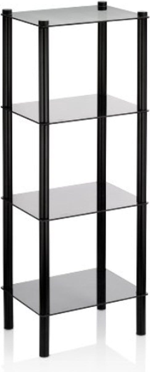 Kast, 107 cm, Hoog, Metaal, Zwart - Kela | Lars