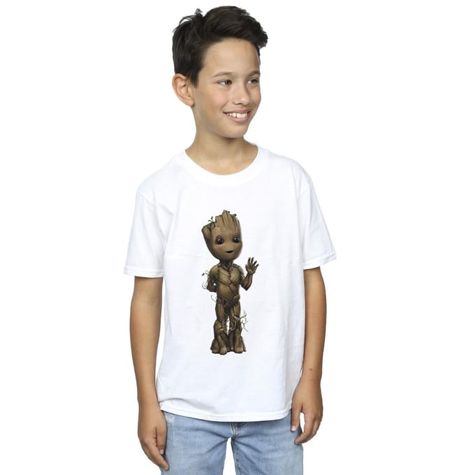 Marvel Jongens Ik Ben Groot Golf Positie T-Shirt (Wit)