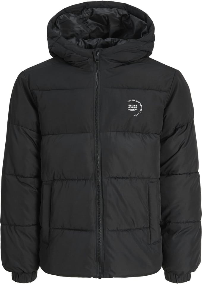 Jack & Jones Maze Logo Hood Puffer Jas Junior - Maat 152