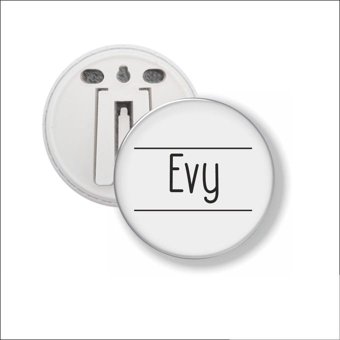Button Met Clip 58 MM - Evy