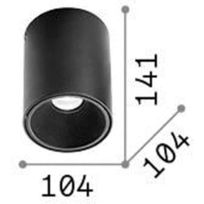 Ideal Lux downlight Nitro Rond wit hoogte 14,2 cm metaal