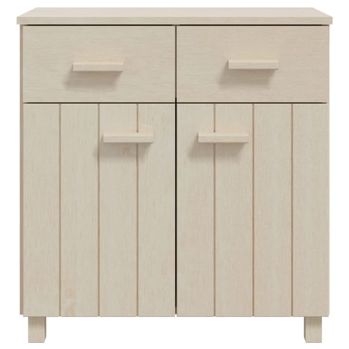 vidaXL - Dressoir - HAMAR - 79x40x80 - cm - massief - grenenhout - honingbruin
