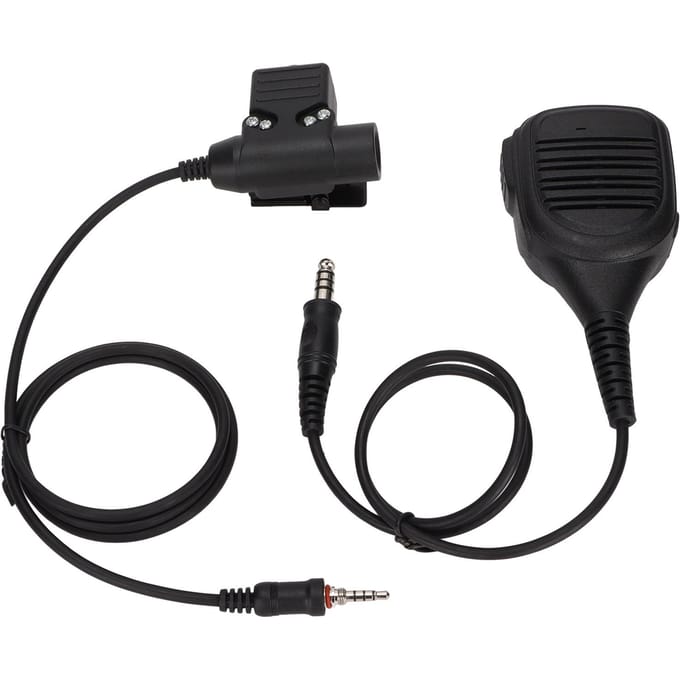 Luidspreker Schouder Microfoon 7.1mm Schoudermicrofoon met U94 PTT voor Yaesu Vertex VX?6R VX?7R