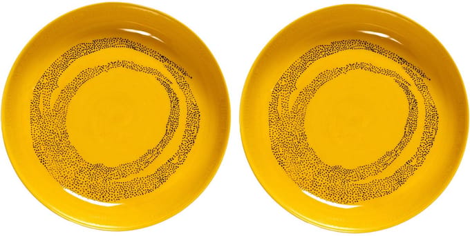 Serax - Ottolenghi Feast - Bord - Geel/Zwart - 22 Ø - 2 stuks
