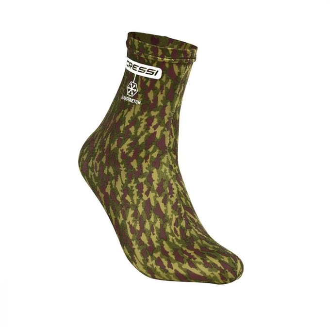 Cressi - Lycra - Duiksokken - Water Socks - Cammo Groen - Maat S/M