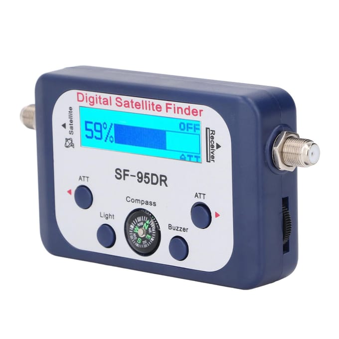 Digitale Satellietsignaalzoeker 950?2150MHz LCD-scherm met achtergrondverlichting Draagbare Satellietzoeker