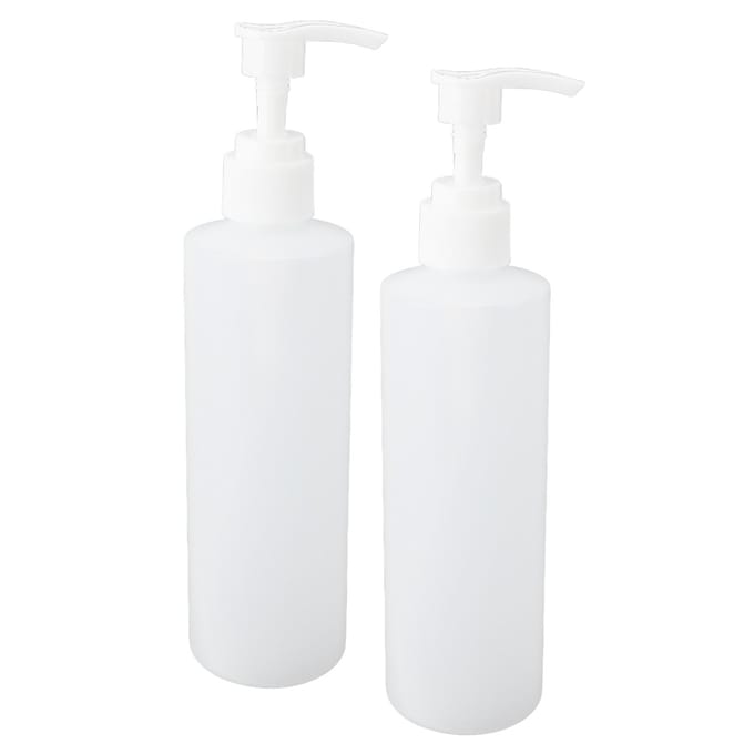 2 stuks Massageolie Warmer Vervangingsfles 250ml Hervulbare Professionele Shampoo Pompflessen voor white