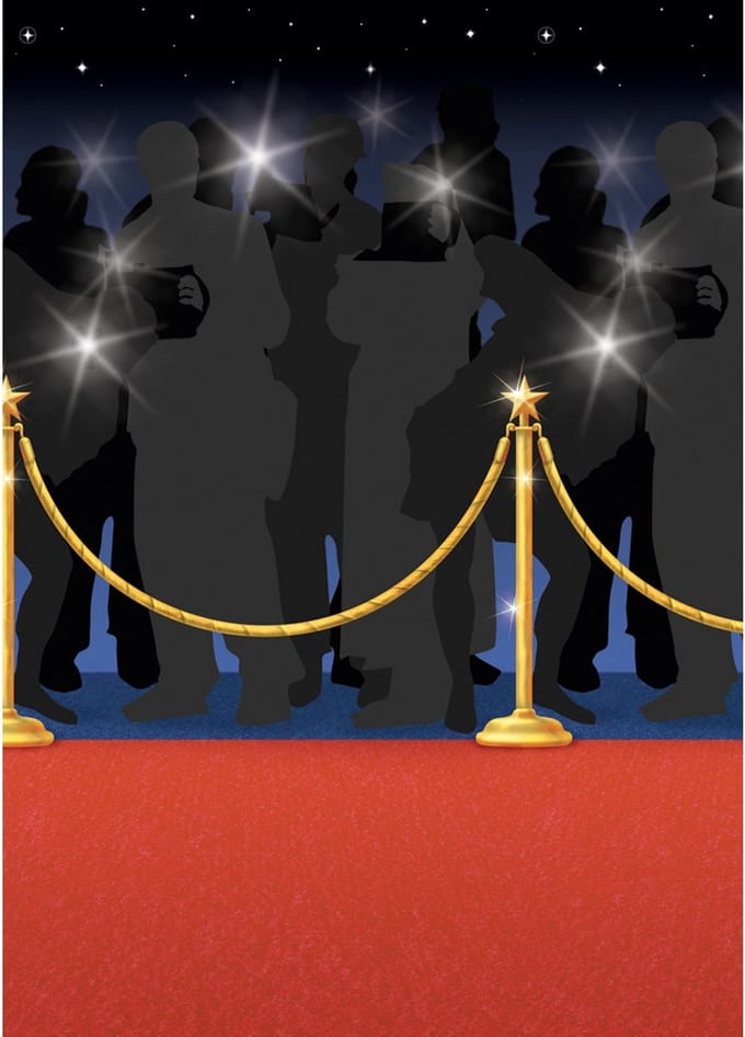 "Red Carpet muurdecoratie - Feestdecoratievoorwerp - One size"