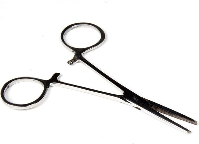 X2 Rechte Onthaaktang - 10cm - Vistang - Arterietang - Hakensteker