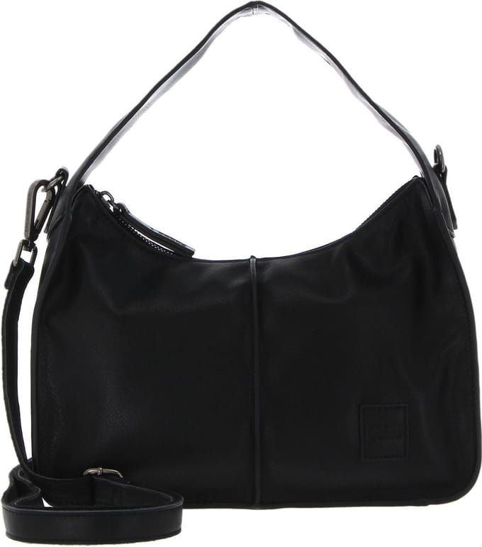 FREDsBRUDER Leren Schoudertas FB Hand bag Black Zwart