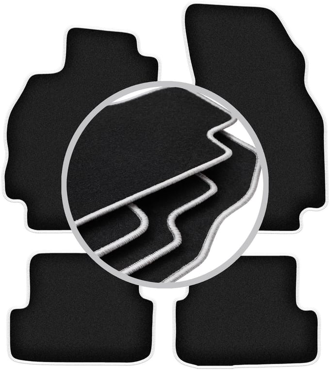 CARLUX-SILVER automatten voor: Renault Megane II hatchback (2002-2008)