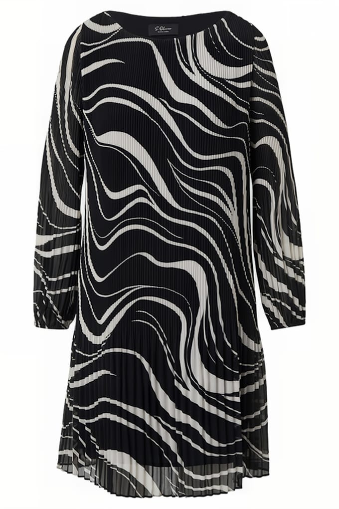 s.Oliver Kleider/einteiler Black Maat: 36 | Midi Jurken Outlet | Dames | Zwart