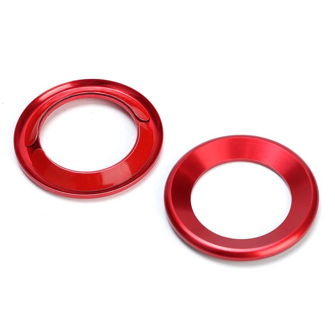 2 stuks Luidspreker Cirkel Sierlijst Audio Luidspreker Decoratieve Ring Geschikt voor Civic 10e red