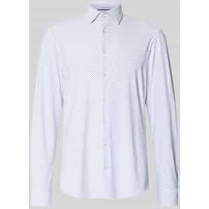 slim fit zakelijk hemd met kentkraag
