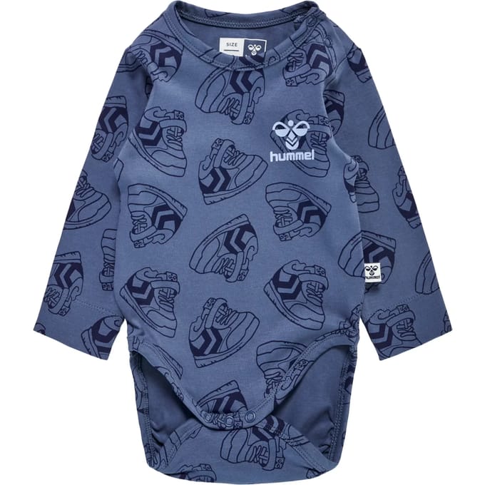 Hummel kinderbody met lange mouwen Hmlsneaker L/S 221108