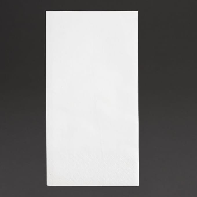 Fiesta recyclebare lunch servetten 330x330mm 2laags 1/8 vouw wit (2000 stuks)