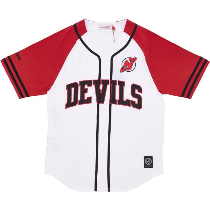 NHL Practice Day-shirt met knoopsluiting voor heren, Nejdev, wit
