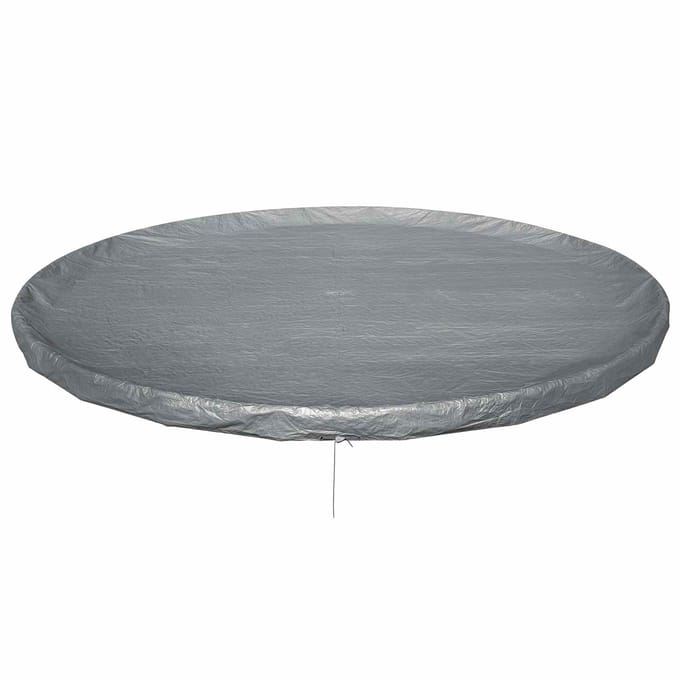 Bestway Zwembadcover Ø6,71 m Rond Polyester Grijs