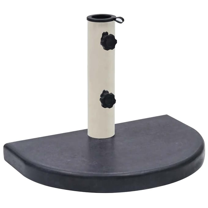 vidaXL - Parasolvoet - 40x28x4 - cm - graniet - zwart